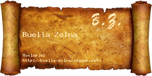 Buella Zolna névjegykártya